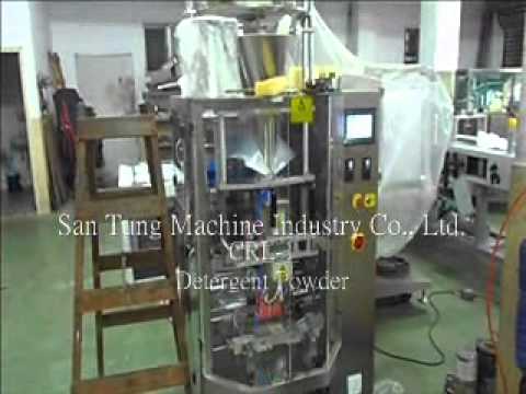 Vertical filling sealing machine Detergent powder 洗衣粉包裝機 CRL-1 VN 三統機械/santung