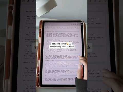 Samsung Notes Handwriting to Text 📝 SAMSUNG NOTES TUTORIAL 🤍 Samsung Tablet Hidden Features