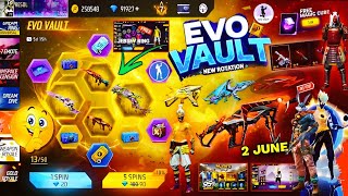Next Evo Vault Event Free Fire🔥🤯2026 *100% CONFIRM*| 2 June Month Evo Vault Event Cobra Mp40 Skin