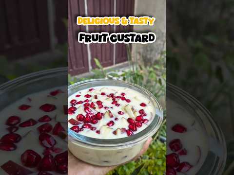 Fruit custard recipe in 10 min🍎🍓  #Navratri #FruityDessert #Quick #HomemadeDessert #CustardRecipe