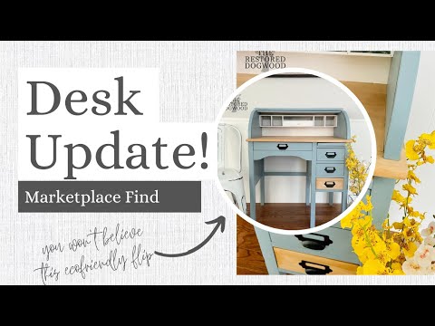 Check Out This Upcycled Desk! | Ecofriendly Furniture Update | Marketplace Find