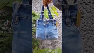 Jeans transformation #upcyclingfashion #sustainablefashion #jeans  #fashion #handmadeaccessories