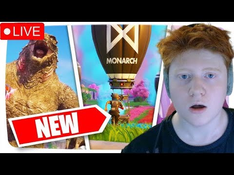 🔴LIVE- GODZILLA X KONG UPDATE IN FORTNITE!!!