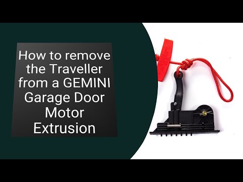 How to remove the Traveller from a GEMINI Garage Door Motor Extrusion