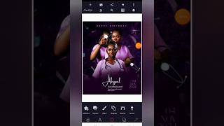 Birthday flyer design on Pixellab #pixellabtutorial