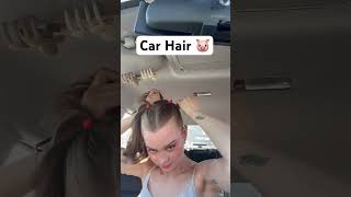 Easy Car Hairstyle with Pink Accessories