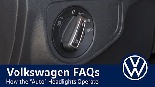 VW FAQ - How the "Auto" Headlights Operate