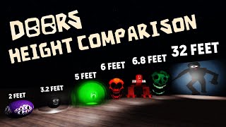 Roblox Doors - All Monsters Height Comparison