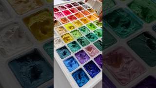 Satisfying art process 😱😮😲 #easy #gouache #painting #satisfying #shorts #tutorial