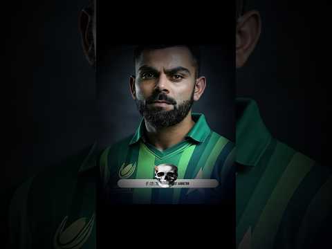 Cricketers wearing their Rival's  Jersey #aura #cricket #viralvideo #viratkohli #msdhoni #babarazam
