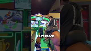 This a horse or bull?🤠🎮🐎🐂#WildRide #ArcadeChallenge #RideOrSlide #GameOverCowboy #timezone