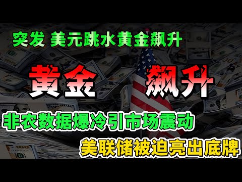 炸裂！非农数据崩了，引爆市场8级地震，美元跳水，黄金刺穿$ 3600，美联储被迫亮出底牌！这背后的惊天剧本你看懂了吗？#美联储 #美股 #黄金 #降息