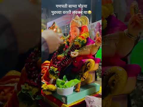 गणपती बाप्पा मोरया पुढच्या वर्षी लवकर या #shorts #visarjan #ganpatibappamorya #2023#reels #ganpati