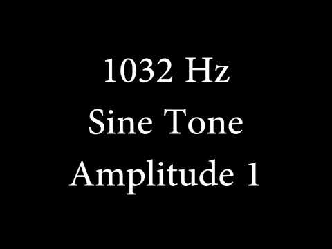 1032 Hz Sine Tone Amplitude 1