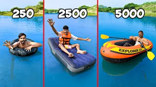 Tube vs Air Mattress vs Boat Overnight Survival Challenge 🚣‍♂️ Who Will Win?