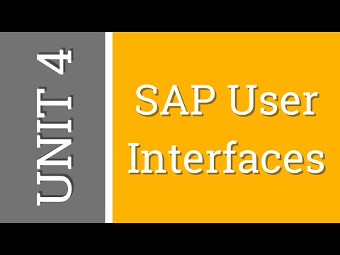 SAP ABAP TUTORIAL | TAW10 | UNIT 4 | SAP User Interface | URDU/HINDI