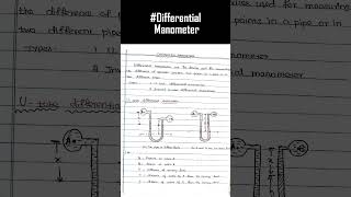 Manometer Differential #fluid Mechanic