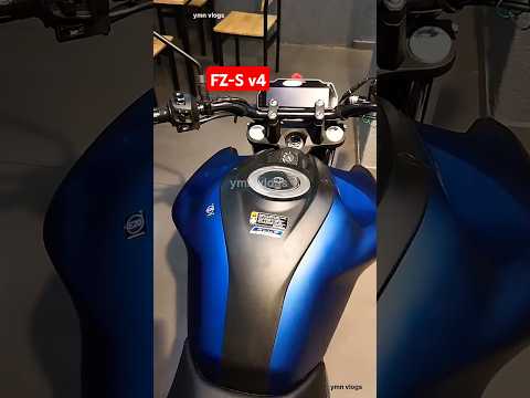 brand new yamaha fzs v4 bluecolor 💙 💙 bike  #foryou #video @ymnvlogs