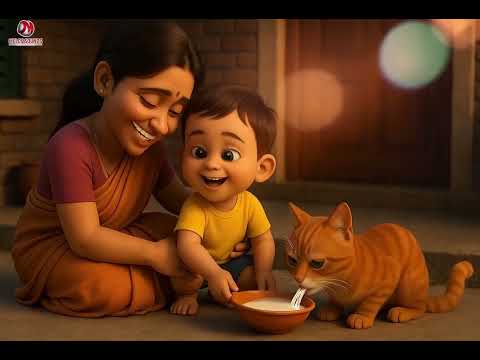Cat and the lost child 🐱👶 | Cute animated story | Hindi moral story for kids
