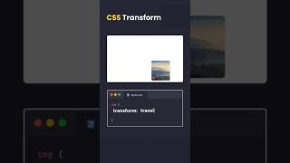 CSS transform property on img #css #webdesign
