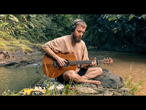 Relax Music | Space Flow Guitar | Improvisation on High Vibrations | Meditation in the River 444 Hz