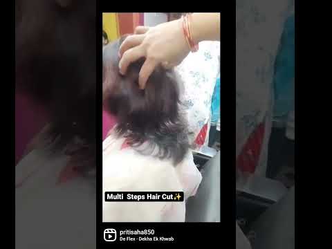 Multi Steps Hair Cut ✨❤️..#ytshorts #professional #shorts #reel #salonica #hair #haircut ..