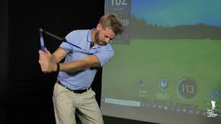 Haydn Reay demos the Sure-Set Golf Training Aid