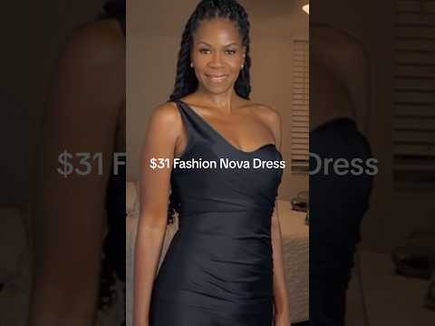 $31 FASHION NOVA FIND #fashionnova #fashionnovatryonhaul #blackdress #fashionstyle