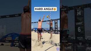 SHARP ANGLE SWING😈🏐 #volleyball