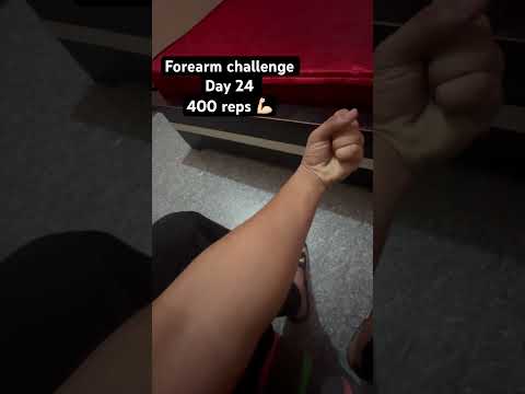 Forearm challenge day 24 400 reps 💪🏻 #trending #explore #like #challenge #shorts
