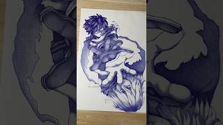 Deku Pen Art By @skart1923 #drawing #anime #sketch