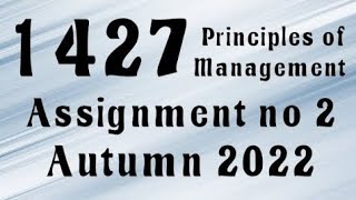 AIOU Code 1427 Solved Assignment No.2 Autumn 2022 #aiou #aiousolveassignments