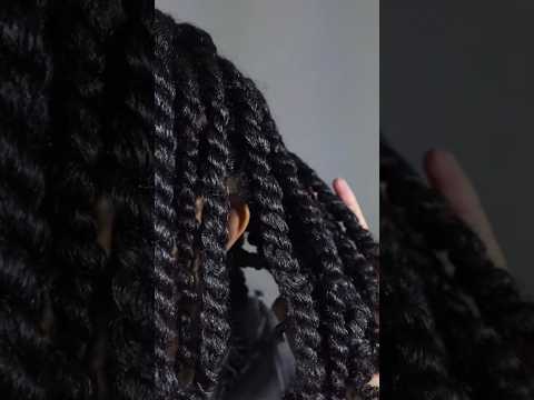 Juicy chunky twist tutorial #naturalhair #hairstyles #twist #hairtutorial