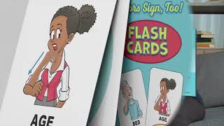 Trailer Flip Book | Seniors Sign, Too! | Book #1  Alphabet w English voiceover | Dr. D'yann Elaine