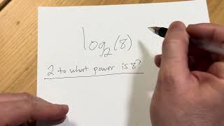 Evaluating a Logarithmic Expression Without a Calculator || Basic Example with Log Base 2 of 8
