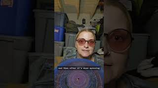 talking about doing spin art #spinart #albumart #artprojects #glitterbomb #funprojects