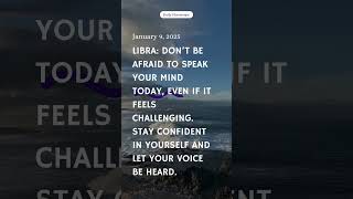 Libra January 9, 2025 #horoscope #today #trending #youtubeshorts #daily #dailyvlog