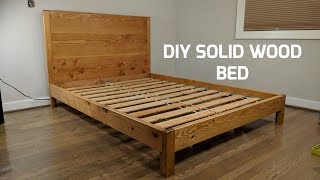 DIY Solid Wood Bed | NATHAN BUILDS