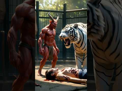 Jesus punishes the killer tiger by sending it to hell🙏🙏🙏#popeFrancis #jesus #god #amen #shorts #edit