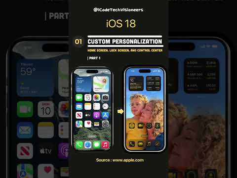 iOS 18 New Features:  custom Personalization