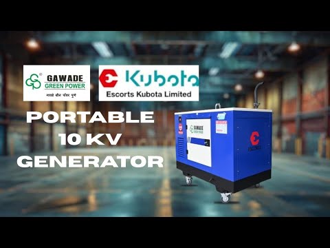 Gawade Green Power 10 KVA Portable Generator | Low Emissions, High Performance