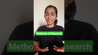 Types of Research Methods | Descriptive Research/Historical Research/Experimental Research #shorts