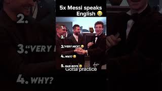 Messi speaking English 😭 #shafieosman #messi #shorts #trending