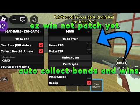 [NEW]DEATH RAILS AUTO BONDS AND WINS SCRIPT|BONDS, WINS, KILLAURA, TP END|ROBLOX MOBILE&PC WORKS
