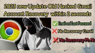 How to Recover Gmail Account | No Email | No Phone number | 100% Gmail 