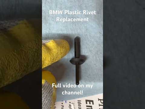 How to replace plastic rivets on your BMW #autofix #bmw #diy #repairing #learning