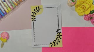 Beautiful Border Designs/Project Work Border Designs/Assignment Front Page Design/Title Page/File