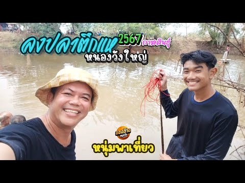 ลุ้นๆ ลงปลาหนองวังใหญ่ กาฬสินธุ์ 2567