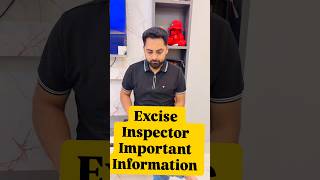 PSSSB EXCISE INSPECTOR IMPORTANT INFORMATION BY ANKUSH SIR