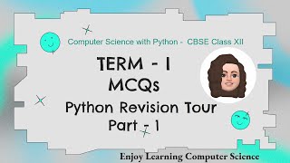 CBSE Class XII Computer Science with Python - MCQ Part 1